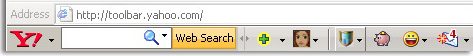 Yahoo search toolbar